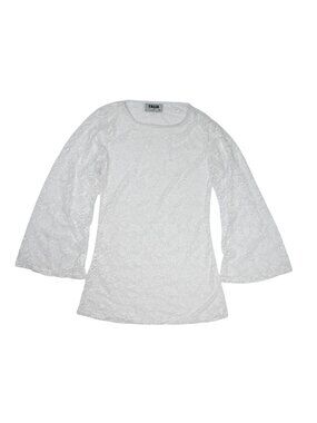 TALIA Floral Lace Dress in White